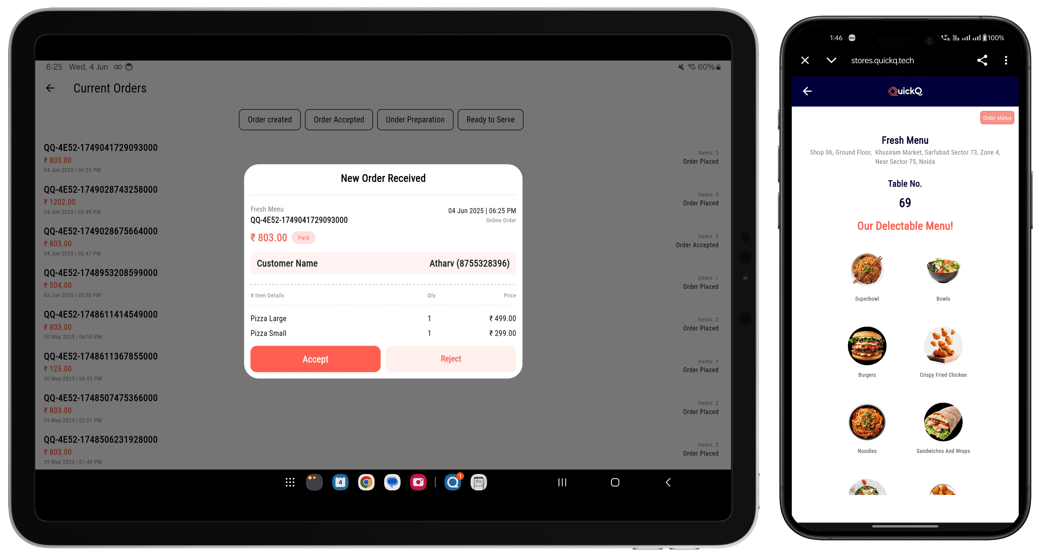Easy & Clean UI for Customers and Merchants.